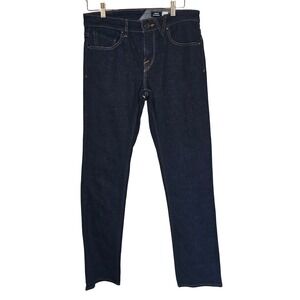 Volcom Vorta Slim Straight Jeans Size 30 Mens Dark Wash Denim Pants Skater‎ NWOT